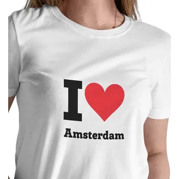 Dámské triko - I love Amsterdam 4XL