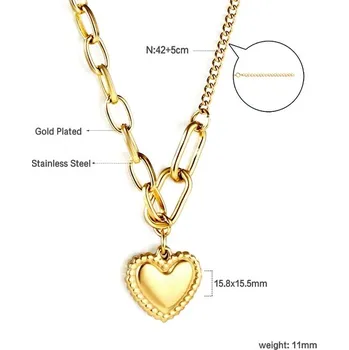 Náhrdelník Ocelový náhrdelník s přívěskem - A80G