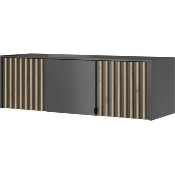 Šatní skříň Nástavec na šatní skříň NELLY 3D | 155 cm | grafit