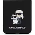 Pouzdro na mobilní telefon Karl Lagerfeld PU Saffiano Karl and Choupette NFT pro Samsung Galaxy Z Flip 5 černé