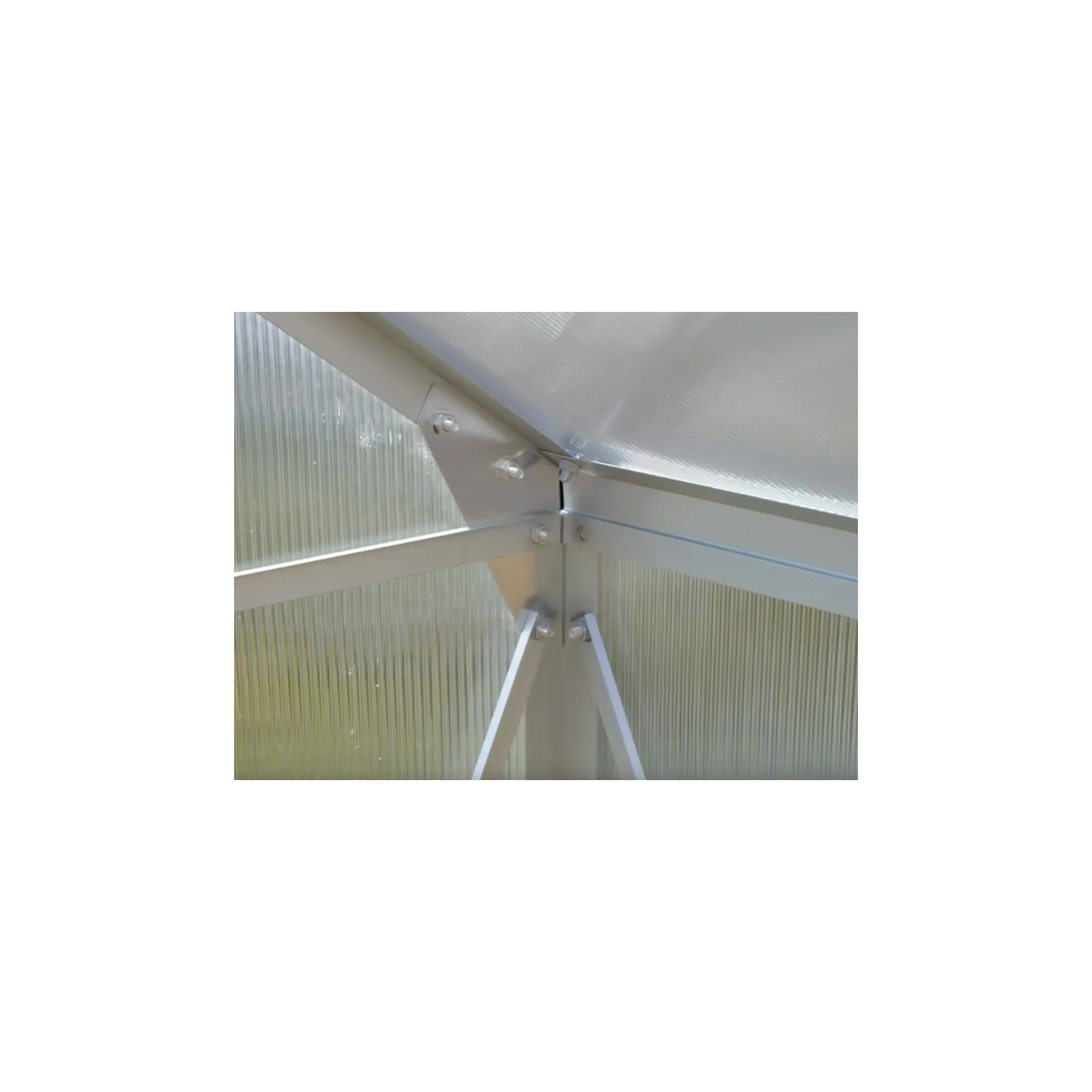 Fotografie 15 - Skleník Vitavia Target 7500 1,9 x 3,8 m PC 4 mm stříbrný