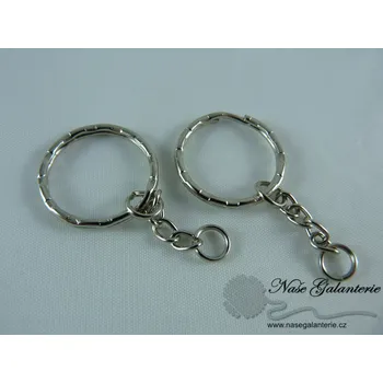 Přívěšek kovový bez zavírání