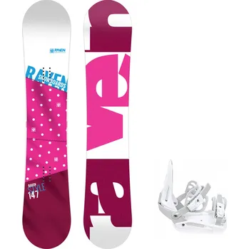 Snowboarding Snowboard komplet Raven Style pink + vázání S230 white Velikost: 150 cm, Velikost vázání: S/M