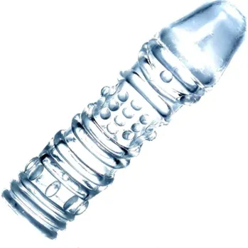 Návlek na penis LOLO vroubkovaný návlek čirý