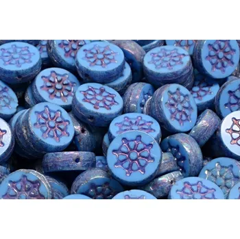 Korálek Ploškované korálky kormidlo 12 mm č. 177