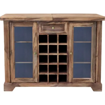 Obývací stěna AV interiery Domácí BAR 2, indický nábytek z masivu Odstín palisandru: světle medová