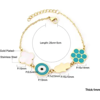 Náramek Luxusní náramek s přívěsky - 368G