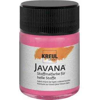 Speciální výtvarná barva Kreul Barva na světlý textil JAVANA 50 ml RŮŽOVÁ