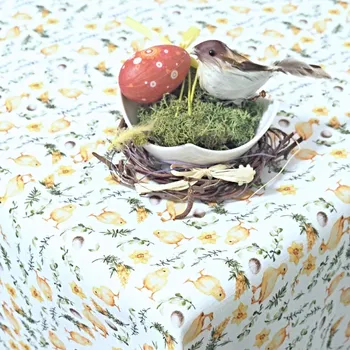 ubrus Velikonoční ubrusy - Kuřátka - bílý 30x30