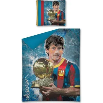 Povlečení Povlečení Fotbal Messi 140 x 200, 70 x 90 cm zipový uzávěr