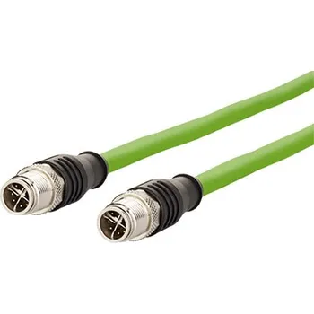 Síťový kabel METZ CONNECT Kabel M12 8pin (M) kód X - M12 8pin (M) kód X, 5m (142M2X11050) - 21.16.8828