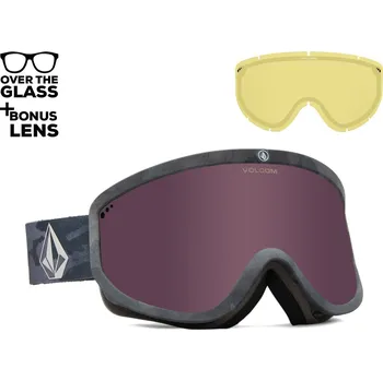 Snowboardové brýle Volcom Footprints cloudwash camo | light bronze+yellow 2024 - Odesíláme do 24 hodin