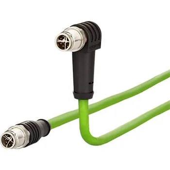 Síťový kabel METZ CONNECT Kabel M12 8pin (M) kód X - M12 8pin (M) kód X lomený, 315°, 5m (142M2X19050) - 21.16.8840