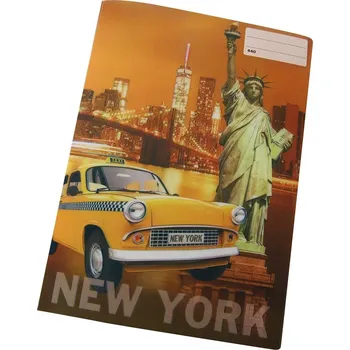 Sešit REAS-PACK Školní sešit 440 s 3D motivem NEW YORK