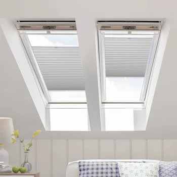 Roleta FOA Plisé roleta na střešní okna Stínicí, Světle šedá, P 10459 , 20 x 50 cm