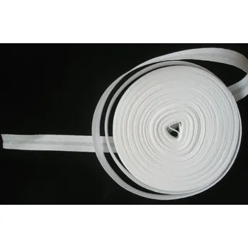 Stuha Lemovka - šikmina š.16mm bílá