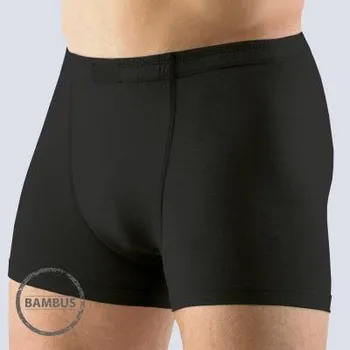 Boxerky Pánské bambusové boxery Naturana 806321 2 kusy černá L