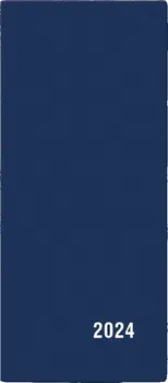Diář Baloušek Tisk Xenie 7,9 x 17,9 cm měsíční 2024 modrý