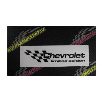 Polep vozidla SAMOLEPKA Chevrolet limited edition levá (10 - červená) NA AUTO, NÁLEPKA, FÓLIE, POLEP, TUNING, VLASTNÍ TEXT, TISK, AUTOSAMOLEPKY.cz, POLEPY, OBRÁZEK, LOGO, SAMOLEPKY