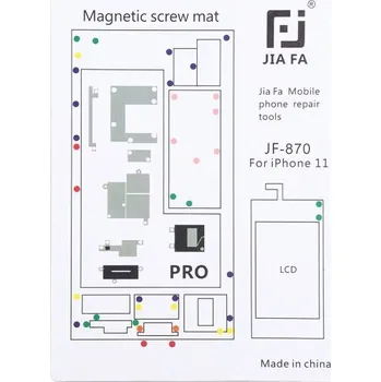 JIAFA magnetická servisní podložka pro opravu iPhone 11 Pro - bílá