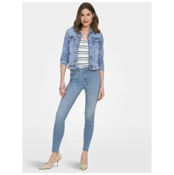 Dámské oblečení ONLY Jeansy Power 15228584 Modrá Skinny Fit XL_32
