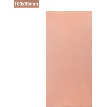 Plošný spoj Cuprextit jednovrstvý univerzální deska plošných spojů (50mm x 100mm)