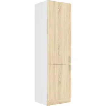 Kuchyňská linka Potravinová skříň SABRYA - šířka 60 cm, dub sonoma / bílá