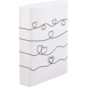 Fotoalbum Hama memo HEART WAVES 10x15/200, popisové štítky, zasouvací