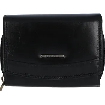 Peněženka Menší praktická dámská kožená peněženka Siska, černá