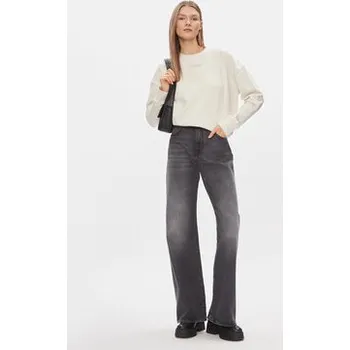 Pánské oblečení Calvin Klein Mikina Micro Logo K20K206630 Écru Regular Fit S