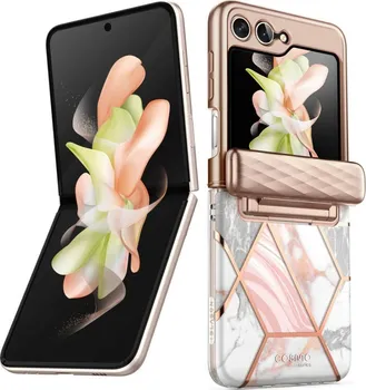 Pouzdro na mobilní telefon Supcase Cosmo  pro Samsung Galaxy Z Flip 5 Marble Pink