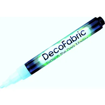 Speciální výtvarná barva Marvy Popisovač na textil svítící ve tmě - modrý