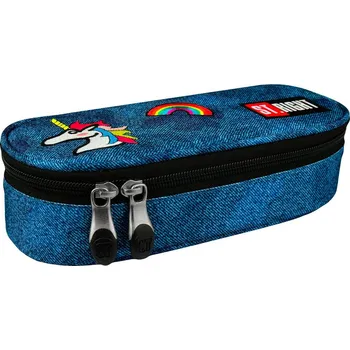 Penál Majewski ST.RIGHT pouzdro PC01 Jeans Badges 310837