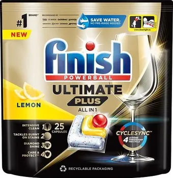 Tableta do myčky Finish Ultimate Plus All in 1 Lemon kapsle do myčky