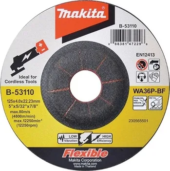 Brusný kotouč Makita Příslušenství - Brusný kotouč na kov 125x22 mm B-53110