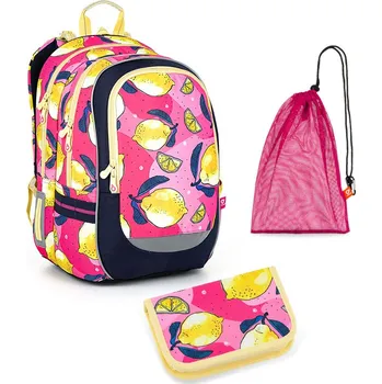 Set školních potřeb Školní lehký batoh Topgal s citronky CODA 22010 SET MEDIUM