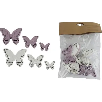 Velikonoční dekorace Dekorace motýl, 18 ks D6232