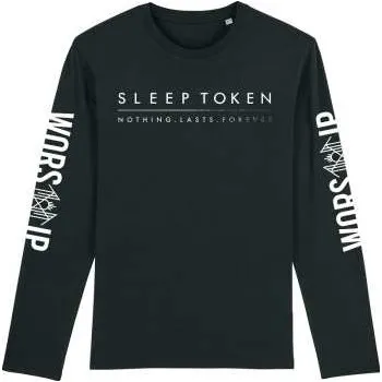 Zahraniční hudba Merch Sleep Token: Sleep Token Unisex Long Sleeve T-shirt: Worship (sleeve Print) (small) S
