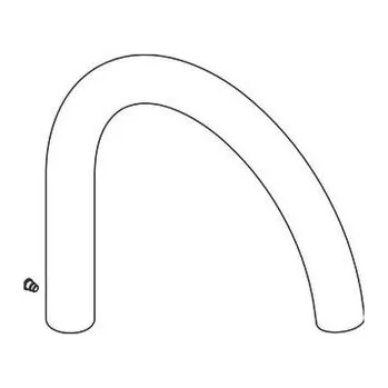 Hansgrohe Náhradní výtokové rameno k 71870670, černá mat 93880670