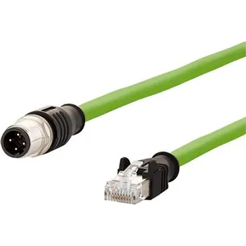 Síťový kabel METZ CONNECT Kabel M12 4pin (M) kód D - RJ45(M), 5m (142M1D15050) - 21.16.8816