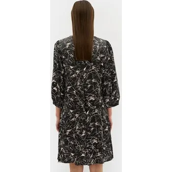 Dámské šaty Karen by Simonsen Každodenní šaty Marbella 10104894 Černá Regular Fit 42