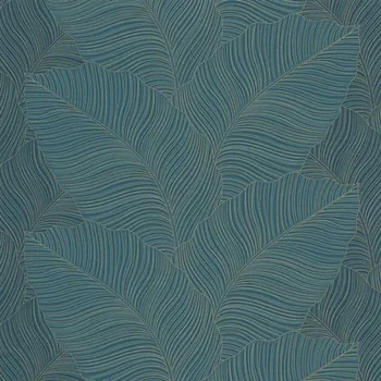 Tapeta Vliesové tapety na zeď listy zeleno-černé 10021-36