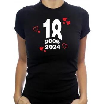 Pánské tričko dámské tričko NAROZENINOVÉ 18 XL Bílá