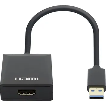 Manhattan USB 3.0 adaptér [1x USB 3.0 zástrčka A - 1x HDMI zásuvka] 153690 15 cm