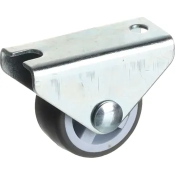 Nábytkové kování Interex Pevné kolečko 30 mm / Šedá 30 mm