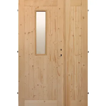 Interiérové dveře Palubkové dveře dvoukřídlé č.2 Orientace: Levé, Šířka: 145 cm, Rozdělení: 90 cm + zbytek