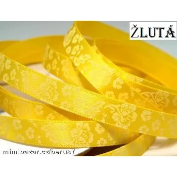 Stuha Lemovka - stuha-stuhy - mašle - KVĚTINY žlutá