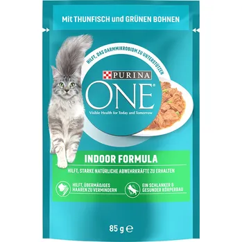 26x85g Purina One Indoor Formula - s tuňákem a zelenými fazolkami
