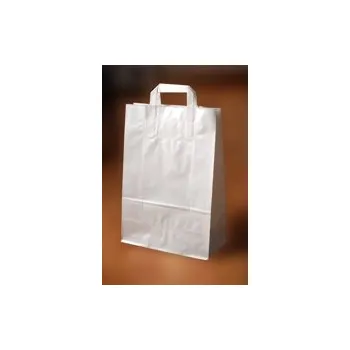 Kancelářský papír Papírové tašky o rozměru 320 x 130 x 405 mm, bělený sulfátový papír 90 g/m2, bílé