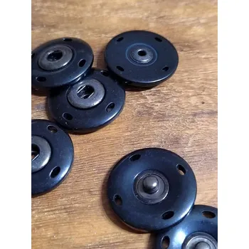 Knoflík Designové patentky Ø25 mm černé